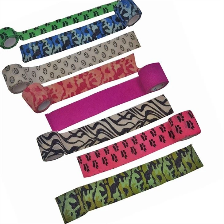 Easy Tear Elastic Self Adhesive Class 1 GSPMED Non-woven Bandage Customize Printed