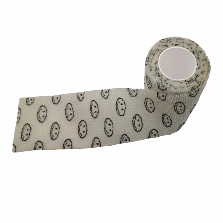 Easy Tear Elastic Self Adhesive Class 1 GSPMED Non-woven Bandage Customize Printed