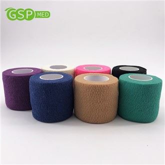 GSPMED Chất lượng cao Băng đàn hồi Vet Wrap Băng tự dính Nhà máy